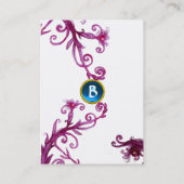 Carte De Visite MAGIC SWIRL MONOGRAM saphir (Dos)