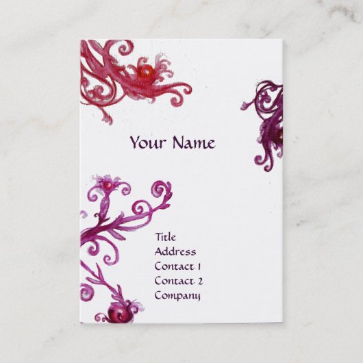 Carte De Visite MAGIC SWIRL MONOGRAM saphir (Devant)