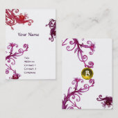 Carte De Visite MAGIC SWIRL MONOGRAM topaze (Devant / Derrière)