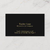 Carte De Visite Magic T (Dos)