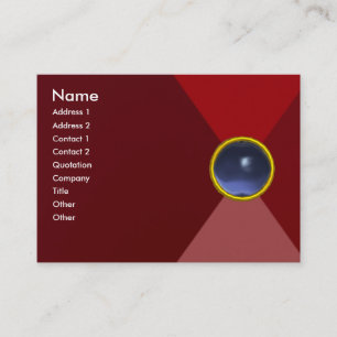 Carte De Visite MAGIC TOPAZ, rouge vif, bleu rose rouge vif