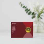 Carte De Visite MAGIC TOPAZ, rouge vif, jaune rose rouge vif (Debout devant)