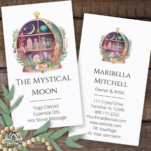 Carte De Visite Magical Essential Oils Apothecary Yoga Crystals