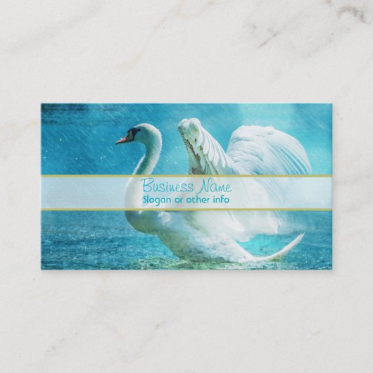 Carte De Visite Magical Swan (Devant)