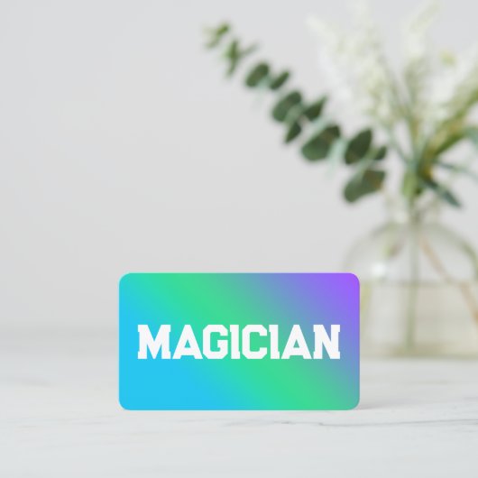 Carte De Visite Magicien (Debout devant)