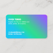 Carte De Visite Magicien (Dos)