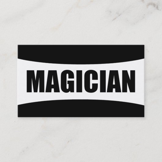 Carte de visite magicien (Devant)