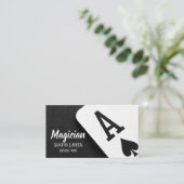 Carte de visite magicien (Debout devant)