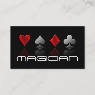 Carte De Visite Magicien Card Poker Trick Entertainment