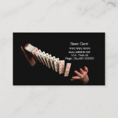 Carte De Visite Magicien Card Poker Trick Entertainment (Dos)