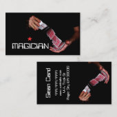 Carte De Visite Magicien Card Poker Trick Entertainment (Devant / Derrière)