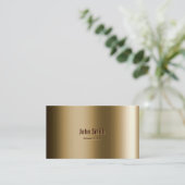 Carte De Visite Magicien en bronze métallique frais (Debout devant)