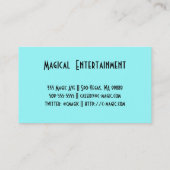 Carte De Visite Magicien Entertainer (Dos)