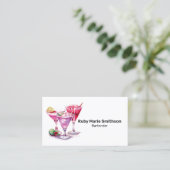 Carte De Visite Magie de mixologie du barman : À la demande (Debout devant)