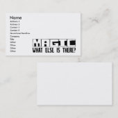 Carte De Visite Magie quoi encore est là ? (Devant / Derrière)