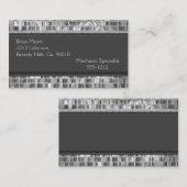 Carte De Visite Magie reflétée en métal (Devant / Derrière)