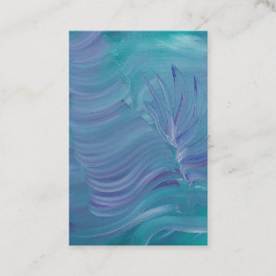 Carte De Visite Magie sous-marine, Art abstrait coloré unique