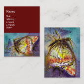 Carte De Visite MAGIQUE BOUTEILLE, Jaune, Rouge (Devant / Derrière)