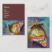 Carte De Visite MAGIQUE, Jaune, Brown (Devant / Derrière)