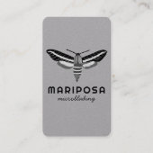 Carte De Visite Magique Mystical MOTH Esthétique Salon de Beauté (Devant)