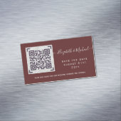 Carte De Visite Magnétique 25 x Mariage DE CODE D'ANALYSE QR MAGNÉTIQUE SAVE  (In Situ)