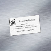 Carte De Visite Magnétique Accounting Bookkeeping Custom Business (In Situ)