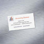 Carte De Visite Magnétique Accounting Bookkeeping  Custom Business  (In Situ)
