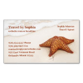 Carte De Visite Magnétique Agence de Voyage Starfish (devant)