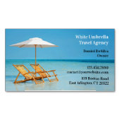 Carte De Visite Magnétique Agence de voyages (devant)