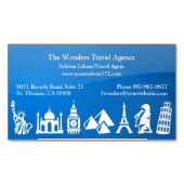 Carte De Visite Magnétique Agence de voyages (devant)