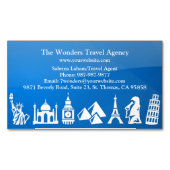 Carte De Visite Magnétique Agence de voyages (devant)