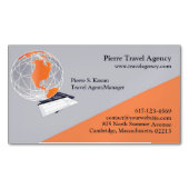 Carte De Visite Magnétique Agence de voyages (devant)