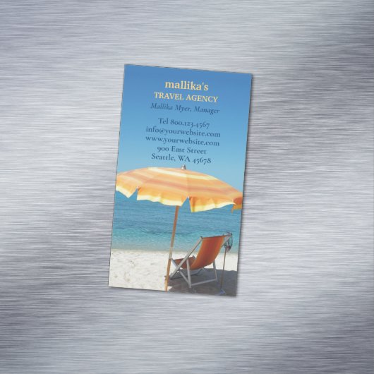 Carte De Visite Magnétique Agence de voyages (In Situ)