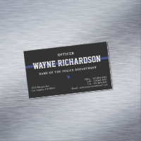 Agent de police Mince Ligne bleue