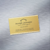 Carte De Visite Magnétique Agent immobilier d'entreprise simple (In Situ)