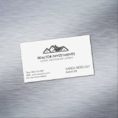 Carte De Visite Magnétique Agent immobilier d'entreprise simple (In Situ)