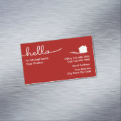 Carte De Visite Magnétique Agent immobilier moderne tendance (In Situ)