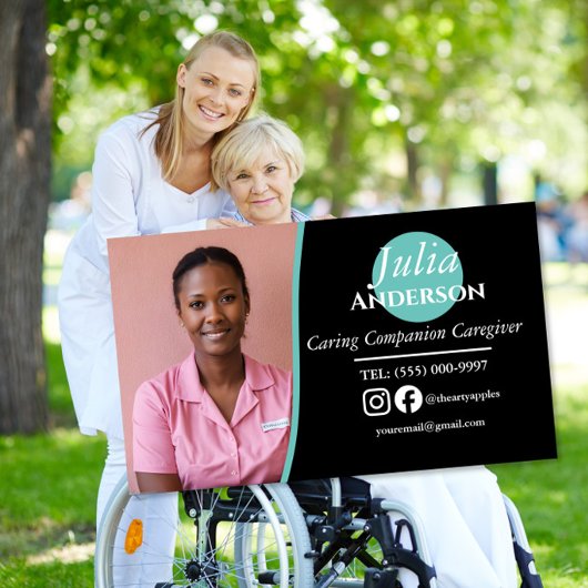 Carte De Visite Magnétique Aide à la personne accompagnante