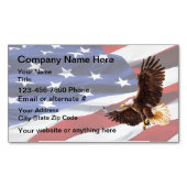 Carte De Visite Magnétique Aigle patriotique (devant)