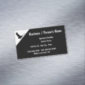 Carte De Visite Magnétique Aigle Silhouette Oiseau Nature Animal Custom (In Situ)