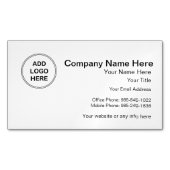 Carte De Visite Magnétique Ajouter votre logo (devant)