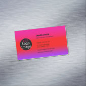 Carte De Visite Magnétique Ajouter Votre Propre Image Personnalisée Gradient (In Situ)