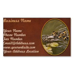 Carte De Visite Magnétique Animal - Ducks - Swim like a duck