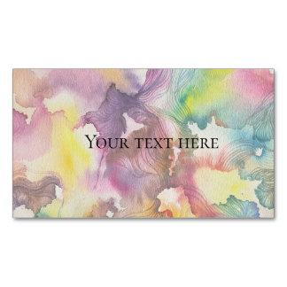 Carte De Visite Magnétique Aquarelle Abstraite