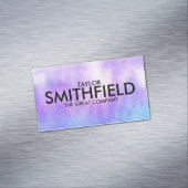 Carte De Visite Magnétique   Aquarelle bleu pourpre (In Situ)