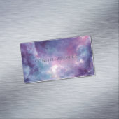 Carte De Visite Magnétique Aquarelle Ethérée Galaxie Stardust (In Situ)
