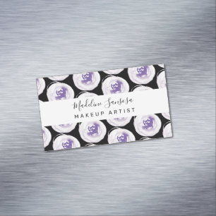 Carte De Visite Magnétique Aquarelle Floral Poppies Beauty Maquillage Nails