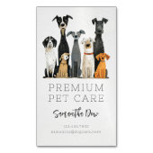 Carte De Visite Magnétique Aquarelle mignonne Animaux Chiens Animaux Animaux  (devant Vertical)