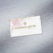 Carte De Visite Magnétique Aquarelle or et rose (In Situ)