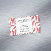 Carte De Visite Magnétique aquarelle rouge chaud (In Situ)